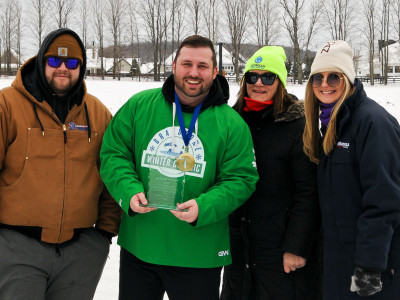 Jeff Markle Memorial Award: Presented by Ben, Sheri and Erin Markle to Tyler Leaf of Sunbelt Rentals for best exemplifying the qualities of camaraderie, humour and passion for the game.